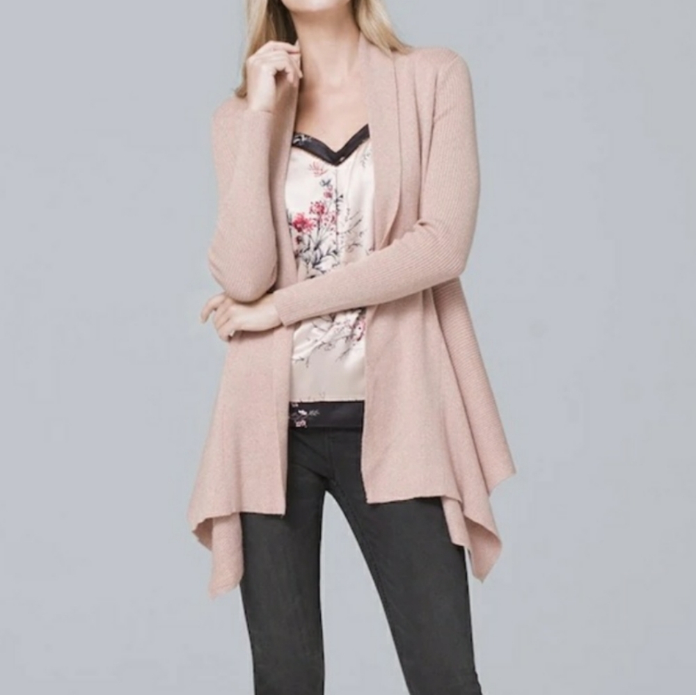 White House Black Market Ribbed Cardigan Sweater